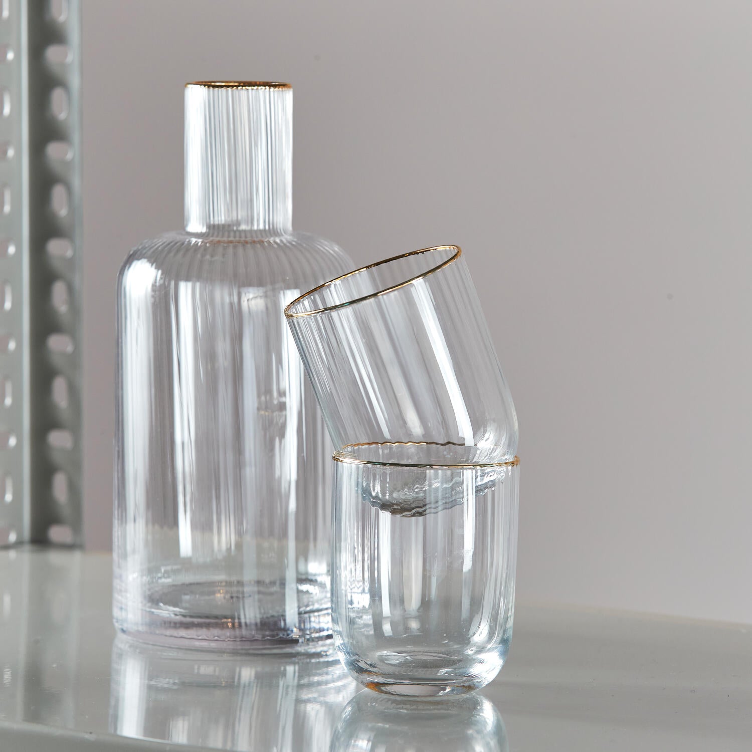 Tumbler Palermo drikkeglas guldfarvet, 35cl - 4stk.